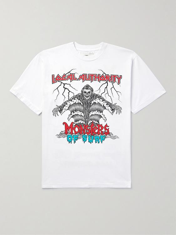 Print white t-shirt from Local Authority La
