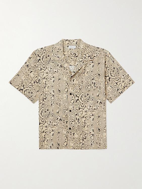 Beige short sleeve shirt from John Elliott