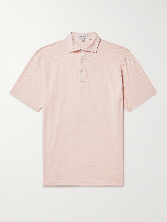 Light pink short sleeve polo shirt from Peter Millar