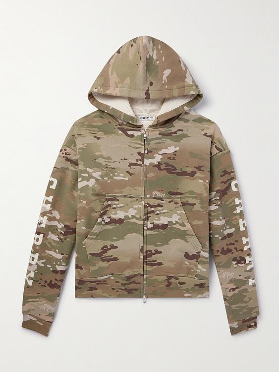 Taupe hooded sweatshirt from Cherry Los Angeles