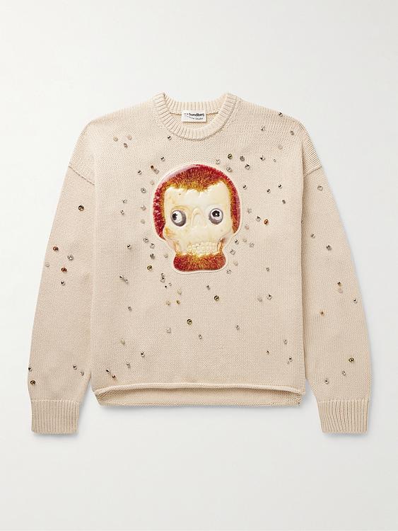 Print beige sweater from Acne Studios