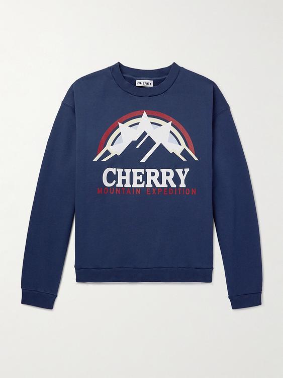 Print dark blue sweatshirt from Cherry Los Angeles