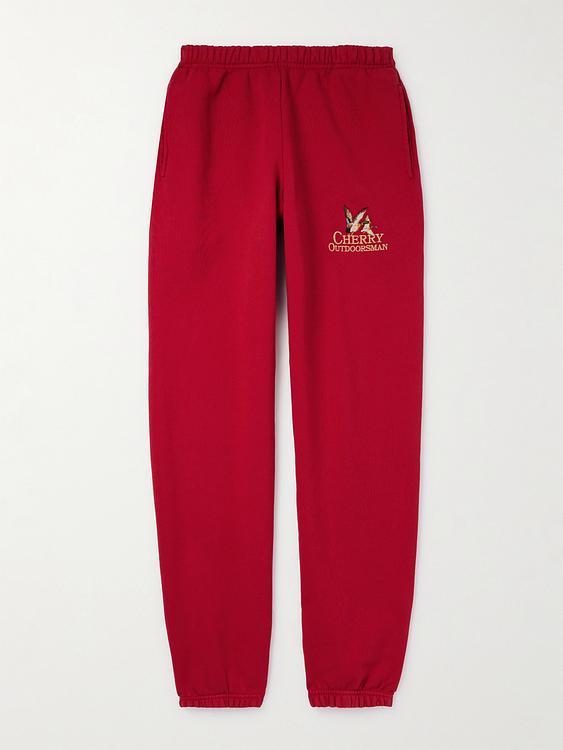 Red sweatpants from Cherry Los Angeles