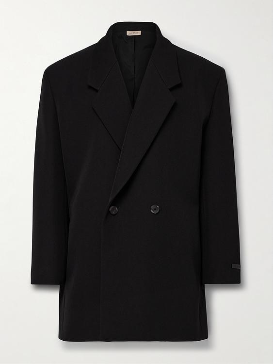 Black double-breasted blazer from Fear Of God