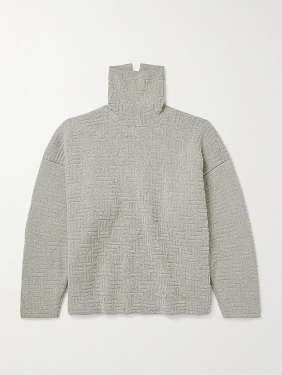 Grey turtleneck from Fear Of God