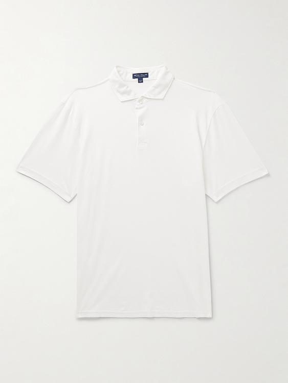 White short sleeve polo shirt from Peter Millar