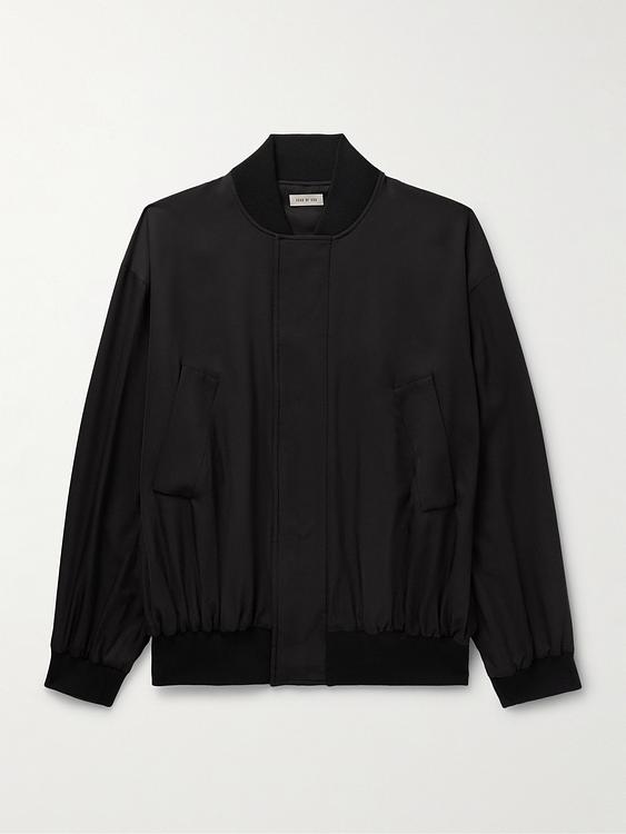 Black bomber jacket from Fear Of God