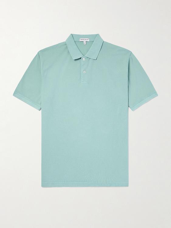 Light blue short sleeve polo shirt from Peter Millar