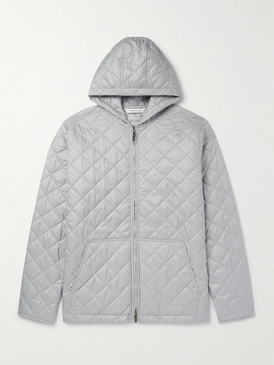 Grey down jacket from Peter Millar