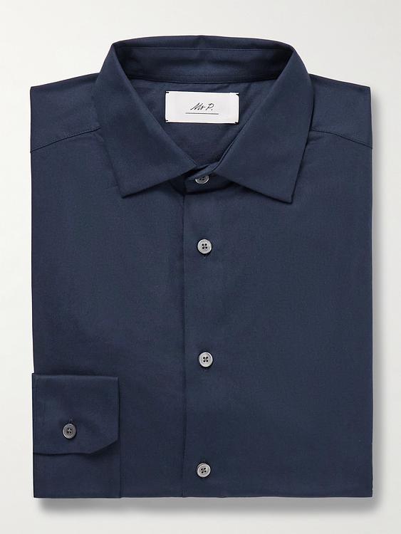 Dark blue business shirt from Mr P.