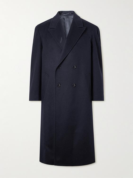 Dark blue coat from Ghiaia Cashmere