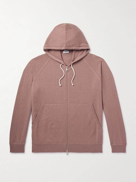 Grey hooded sweatshirt from Ghiaia Cashmere