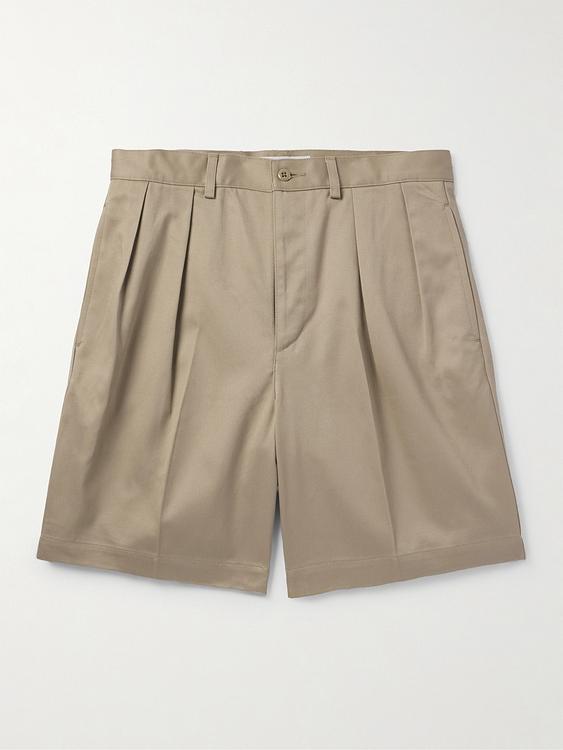 Taupe chino shorts from Wacko Maria