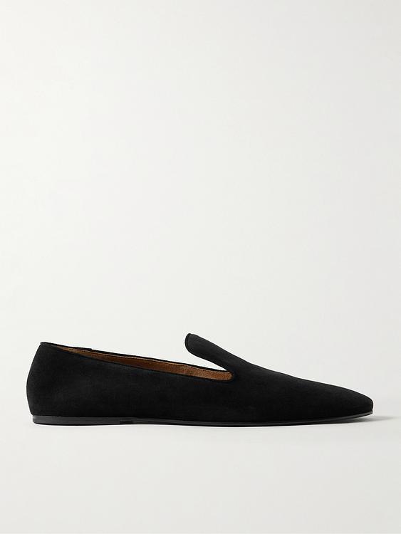 Black loafers from The Row