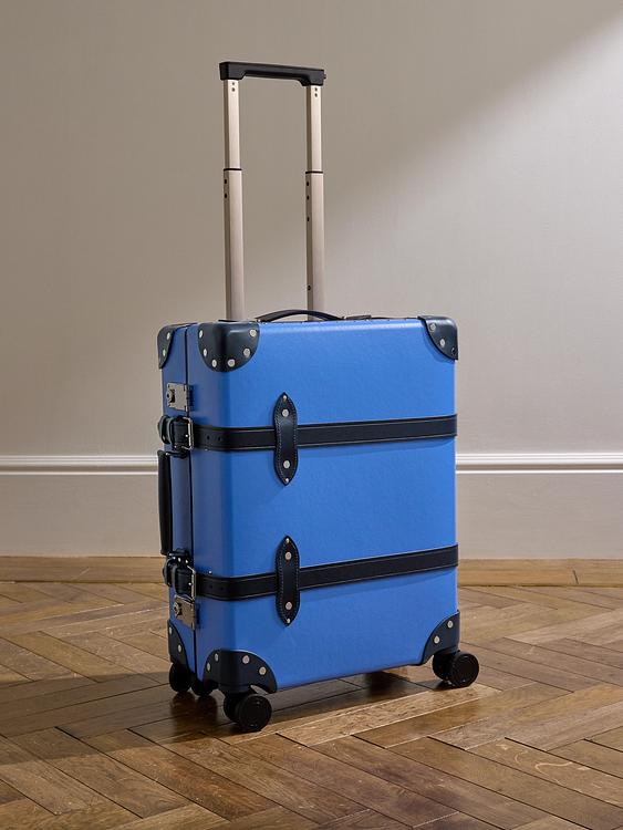 Blue suitcase from Globe-Trotter