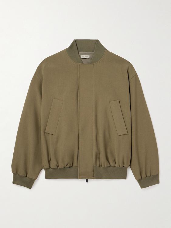 Taupe bomber jacket from Fear Of God