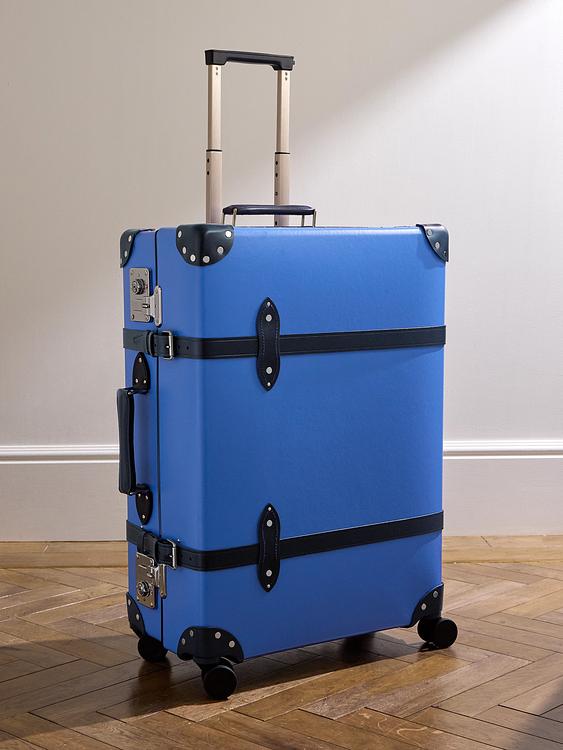 Blue suitcase from Globe-Trotter