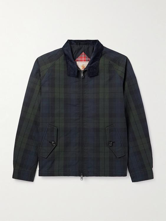 Checkered black casual jacket from Baracuta