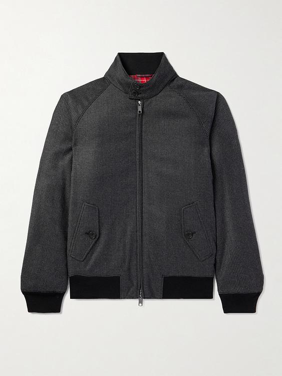 Black bomber jacket from Baracuta
