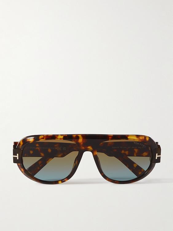 Dark brown d-frame sunglasses from Tom Ford