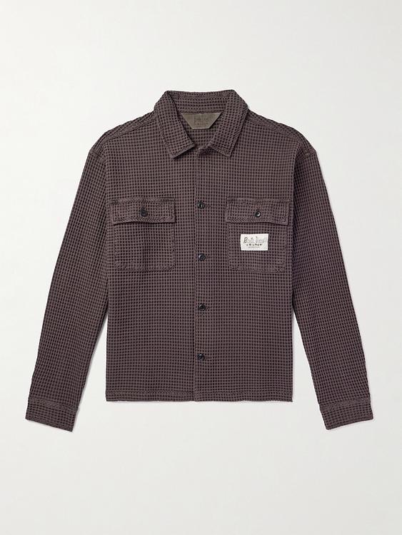 Dark brown casual shirt from Brain Dead