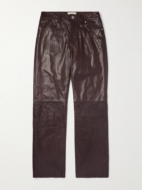 Dark brown casual trousers from Ami Paris