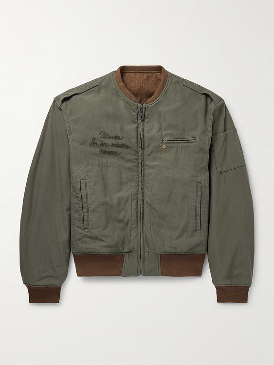 Dark green bomber jacket from Visvim