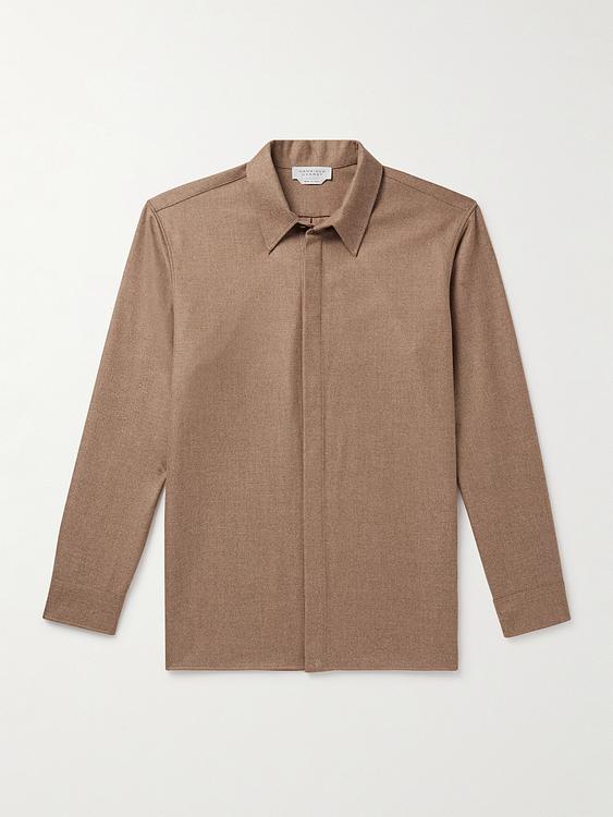 Grey casual shirt from Gabriela Hearst