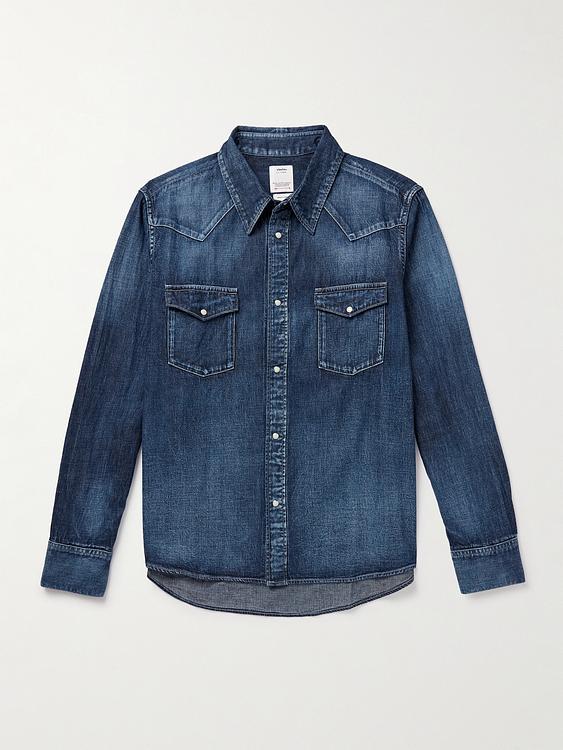 Dark blue denim shirt from Visvim