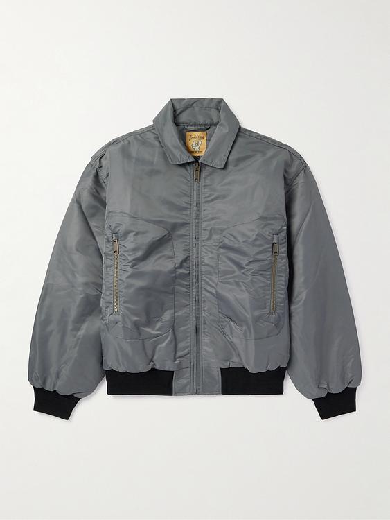 Grey bomber jacket from Brain Dead