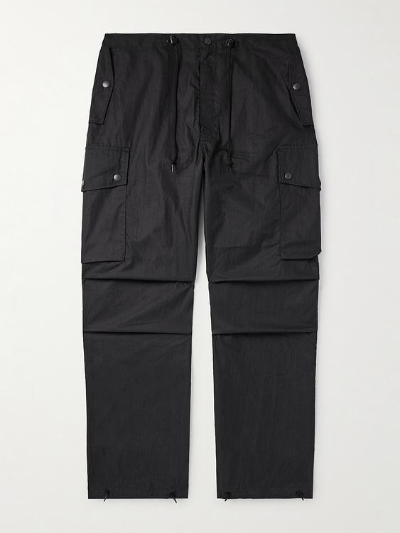 Black cargo trousers from Needles