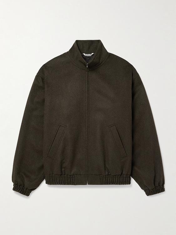 Dark green casual jacket from Auralee