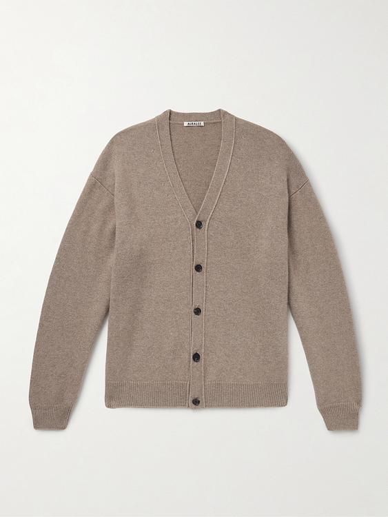 Grey cardigan from Auralee