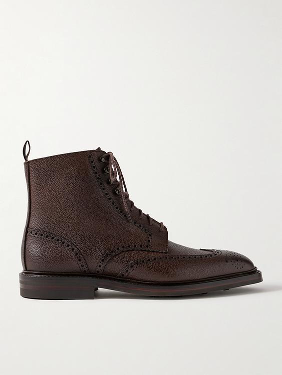 Dark brown lace-up boots from George Cleverley