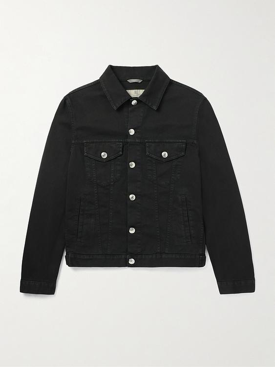 Black denim jacket from Brunello Cucinelli