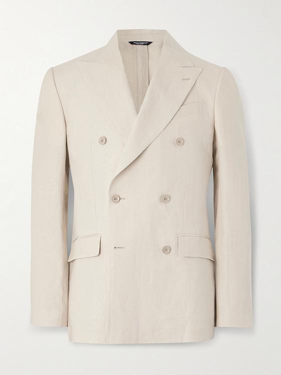 White double-breasted blazer from Dolce&Gabbana