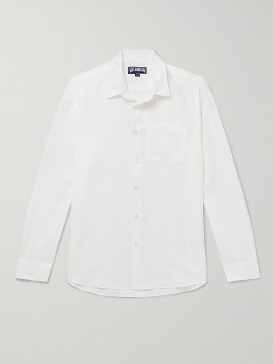 White linen shirt from Vilebrequin