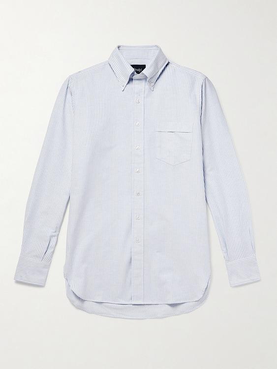 White casual shirt from Drake's