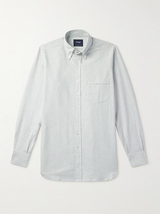 White casual shirt from Drake's
