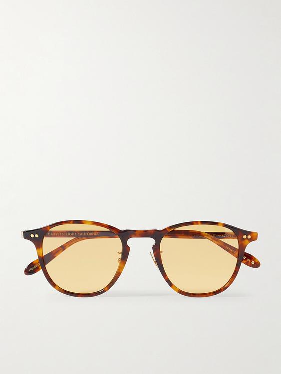 Multicolor d-frame sunglasses from Garrett Leight California Optical