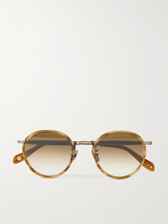 Multicolor d-frame sunglasses from Garrett Leight California Optical