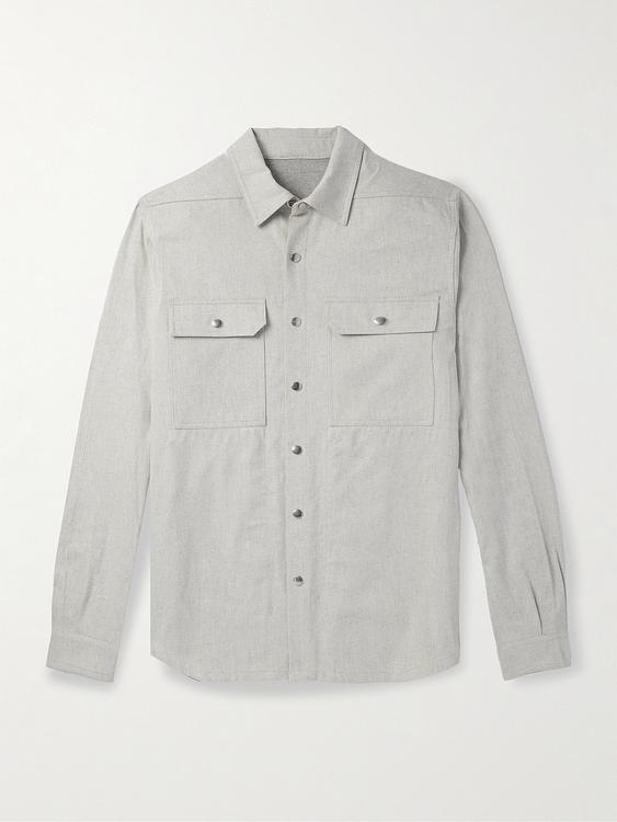 Grey overshirt from Rick Owens