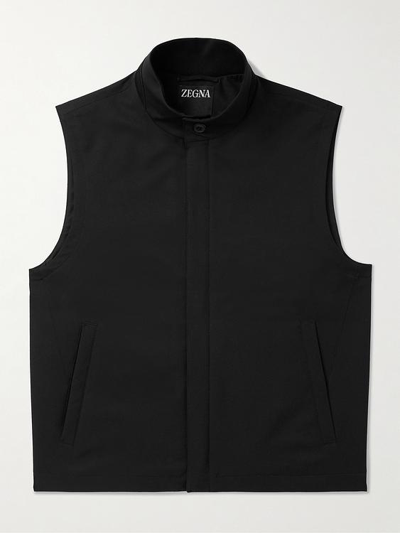 Black vest from Zegna