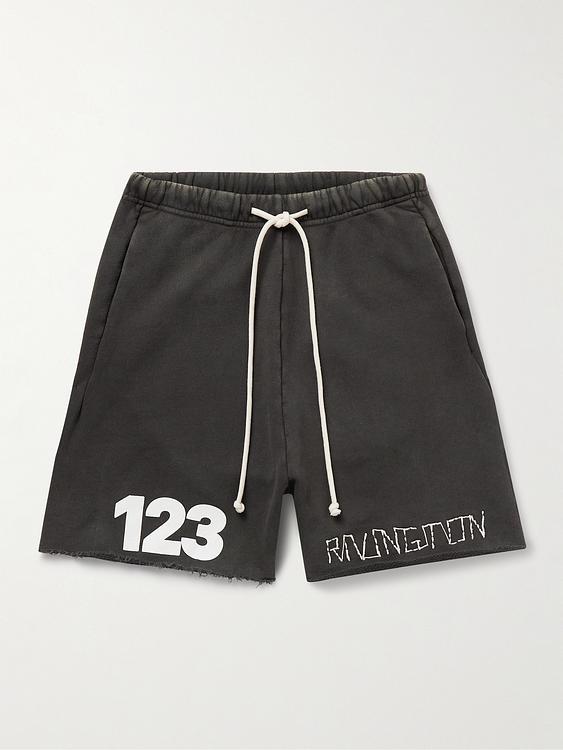 Print dark grey sweatshorts from Rrr123