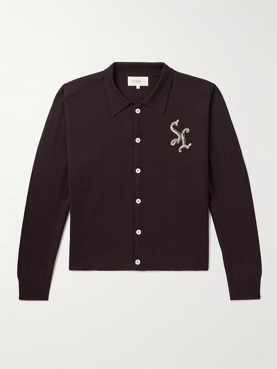 Dark brown cardigan from Second / Layer