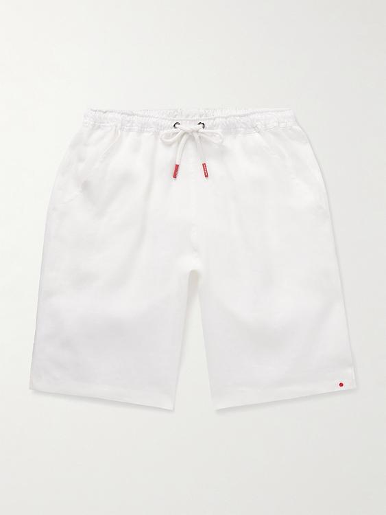 White drawstring shorts from Kiton