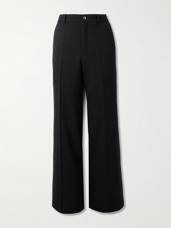 Black wide-leg formal trousers from Second / Layer