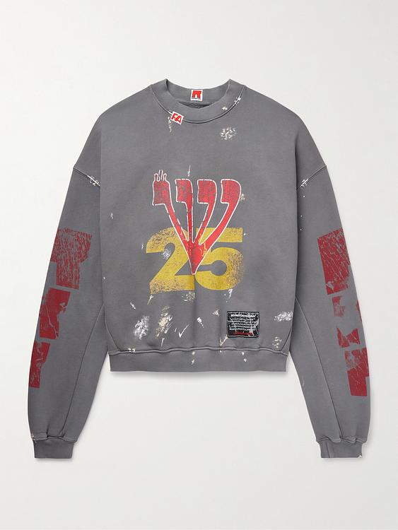Print grey sweatshirt from Rrr123