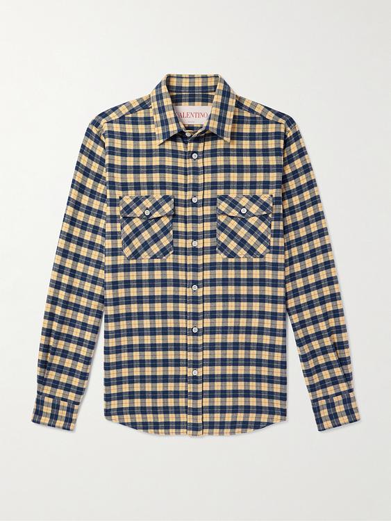 Checkered multicolor flannel shirt from Valentino Garavani