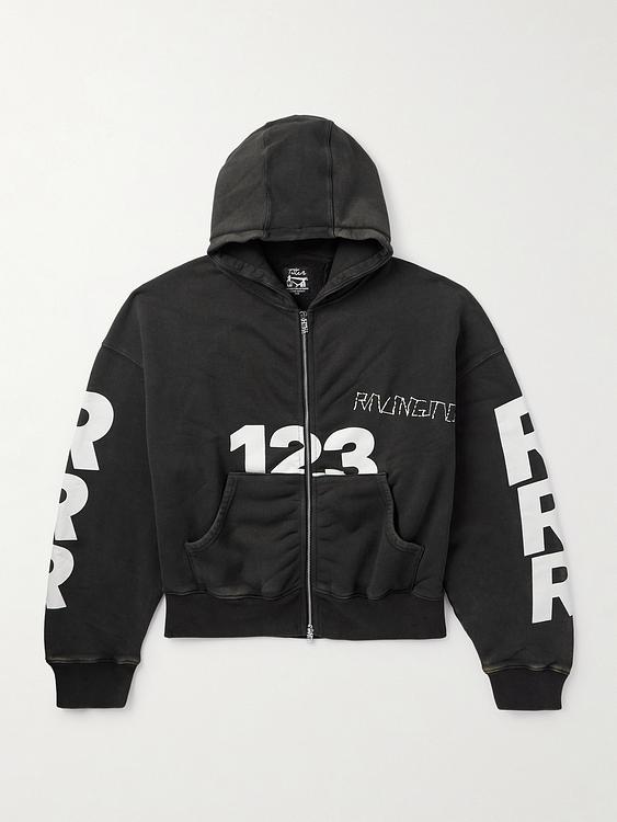 Print black casual jacket from Rrr123